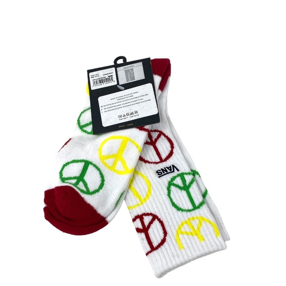 VANS Tyson Peterson Socks 1 Pair White Size 9.5 - 13 Men’s VN0A5FIZWHT - Picture 3 of 4